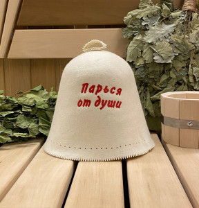 Колпак банный "Парься от души" Колпак банный "Парься от души"