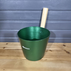Шайка EVEREST 5 л, алюминий GREEN (TG-49) Шайка EVEREST 5 л, алюминий GREEN (TG-49)