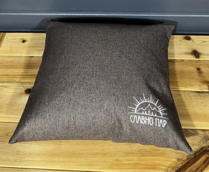 Подушка для бани 40*40 (Цвет: коричневый) Подушка для бани 40*40 (Цвет: коричневый)
